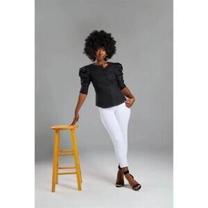 Seragyi Martina Blouse in Black Size 6